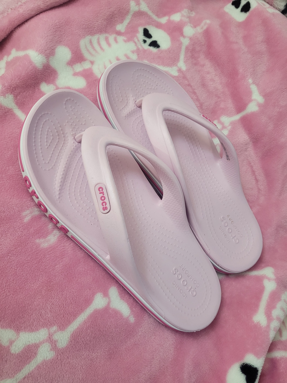 CROCS Light Pink Women's Flip Flop Sandals